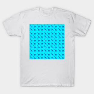 Blue Hearts Giraffe T-Shirt